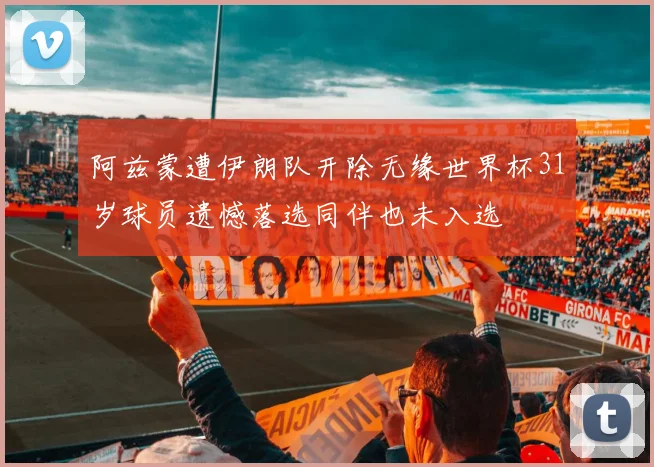 阿兹蒙遭伊朗队开除无缘世界杯31岁球员遗憾落选同伴也未入选